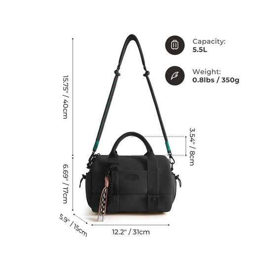 BAGSMART Reiki Mini Gym Duffle Bag 5.5L Capacity, Waterproof PVC Pocket, Adjustable Bottom Straps, Elastic side pockets, Ideal for Gym & Daily Use dealsforyoudays TikTokShopBacktoSchool
